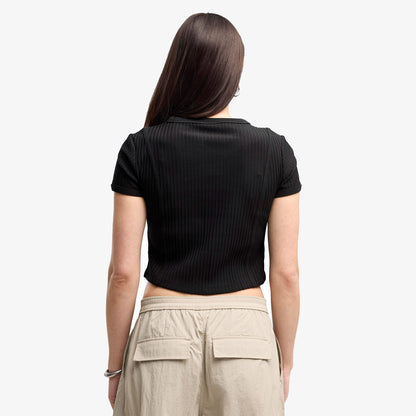 Puma Essential Ribbed Baby Kadın Siyah T-shirt
