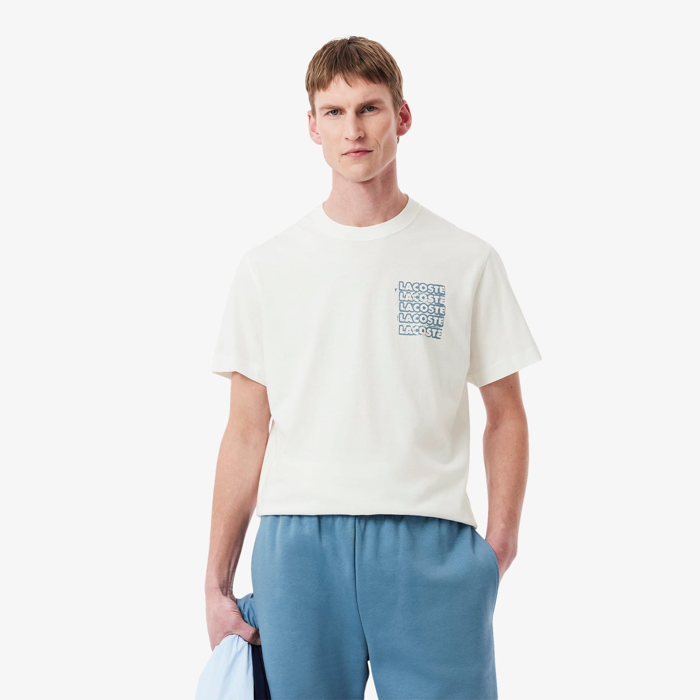 Lacoste Classic Fit Erkek Bej T-shirt