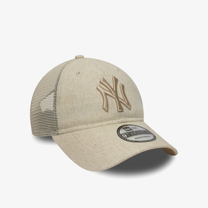 New Era Mlb Linen New York Yankees Unisex Bej Şapka