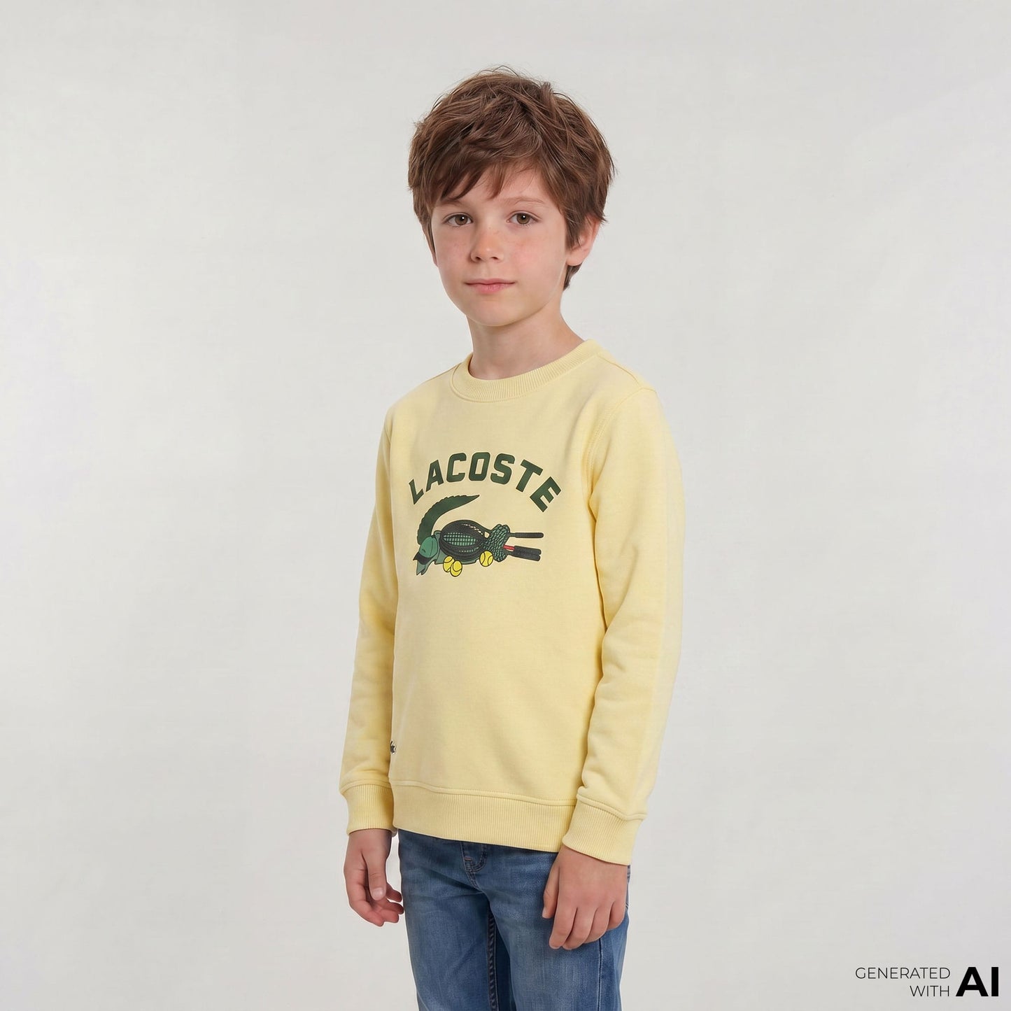 Lacoste Çocuk Sarı Sweatshirt