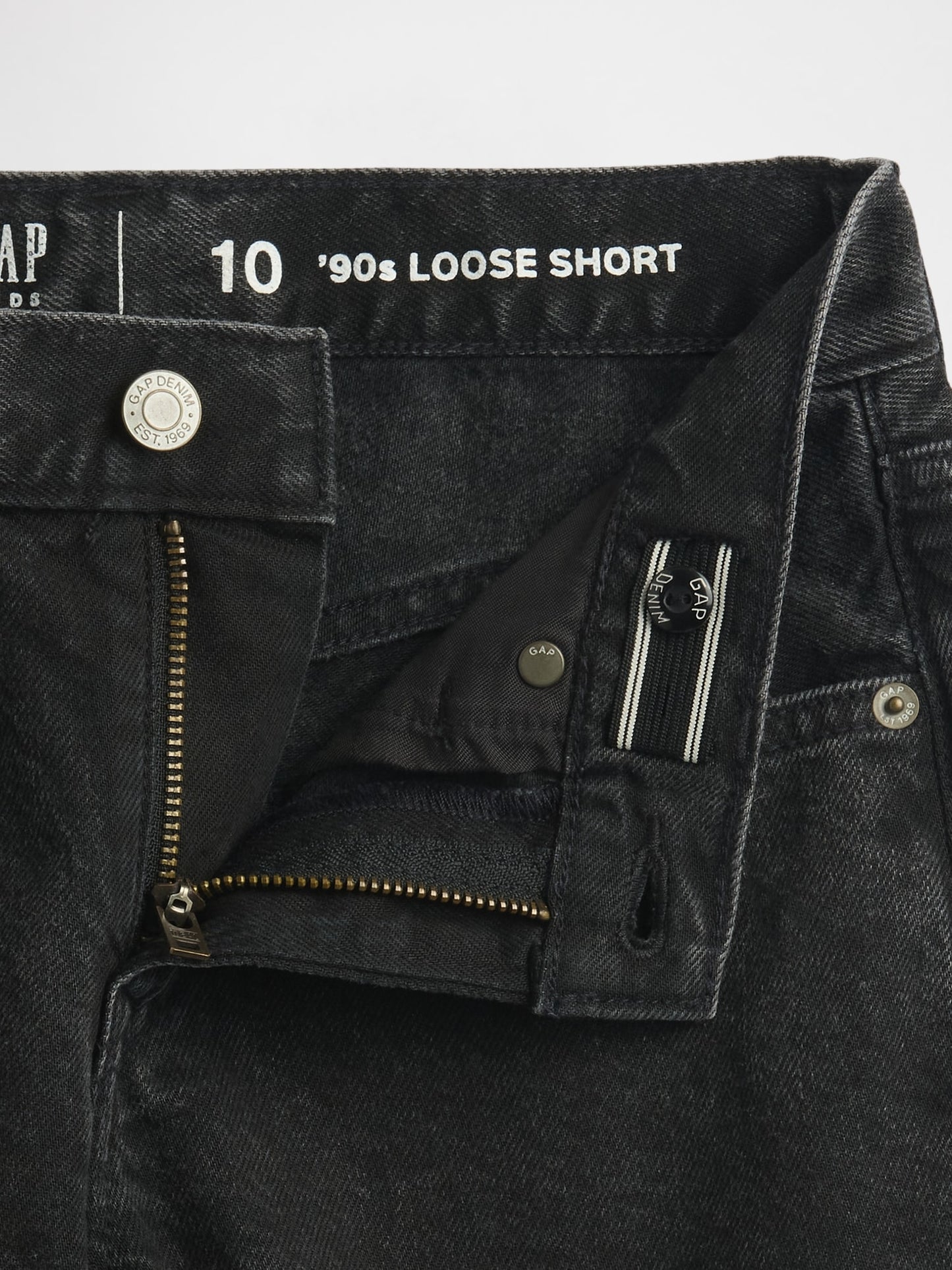 Siyah Ultrasoft '90s Loose Denim Şort