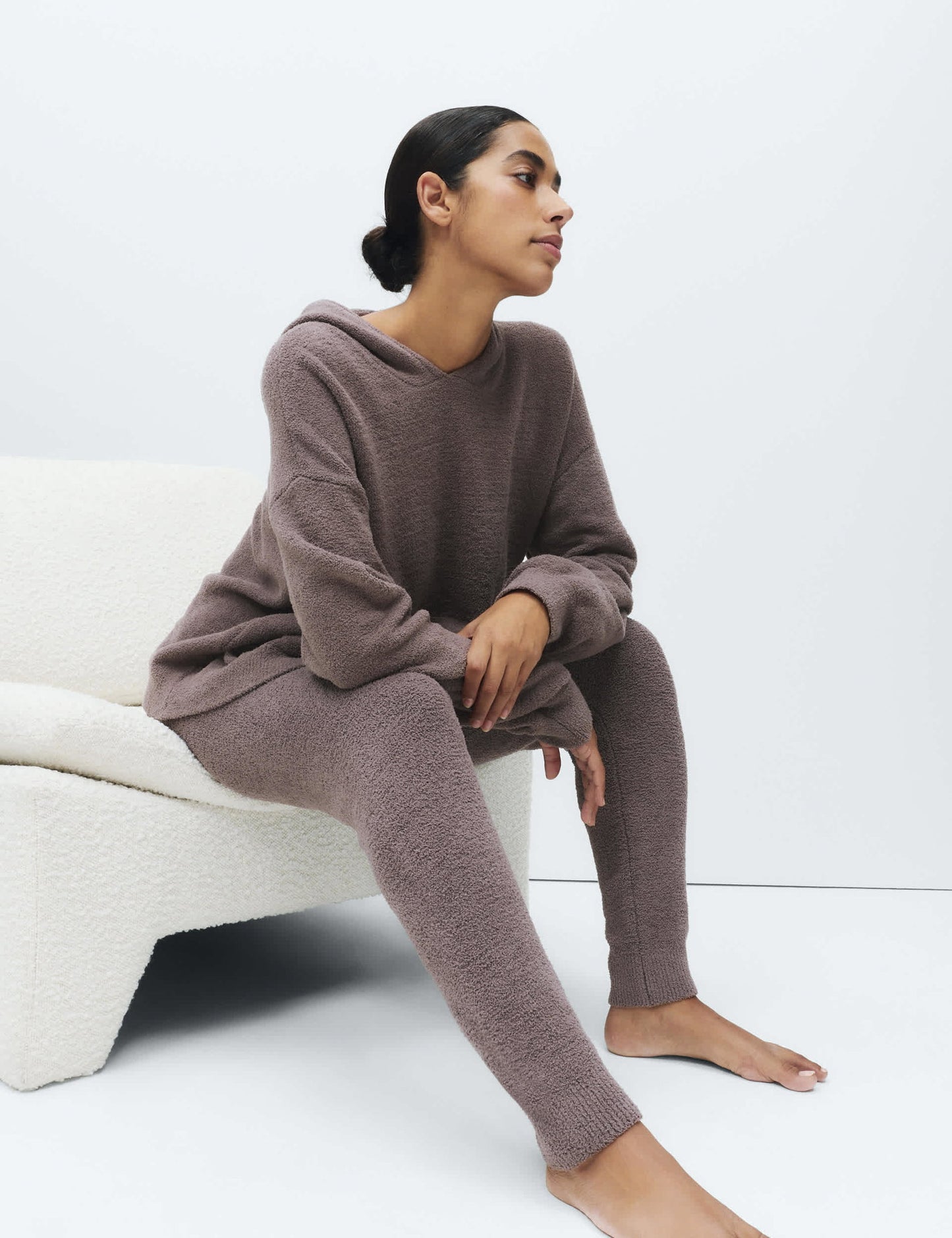 Cosy Bouclé Örgü Rahat Tayt