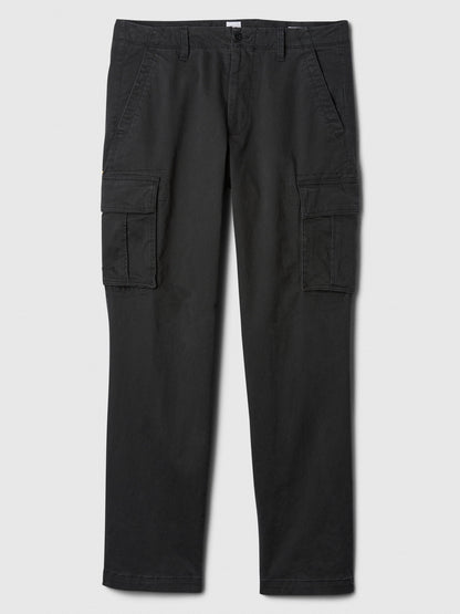 Siyah Gapflex Straight Kargo Washwell™ Pantolon