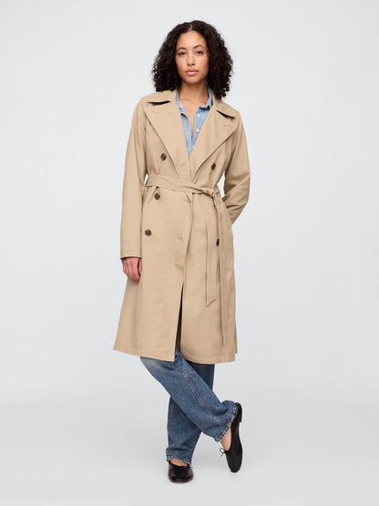 Krem Modern Trench Coat
