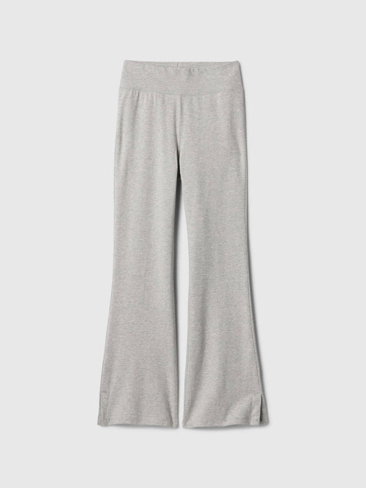 Siyah Streç Jersey Legging Flare Tayt