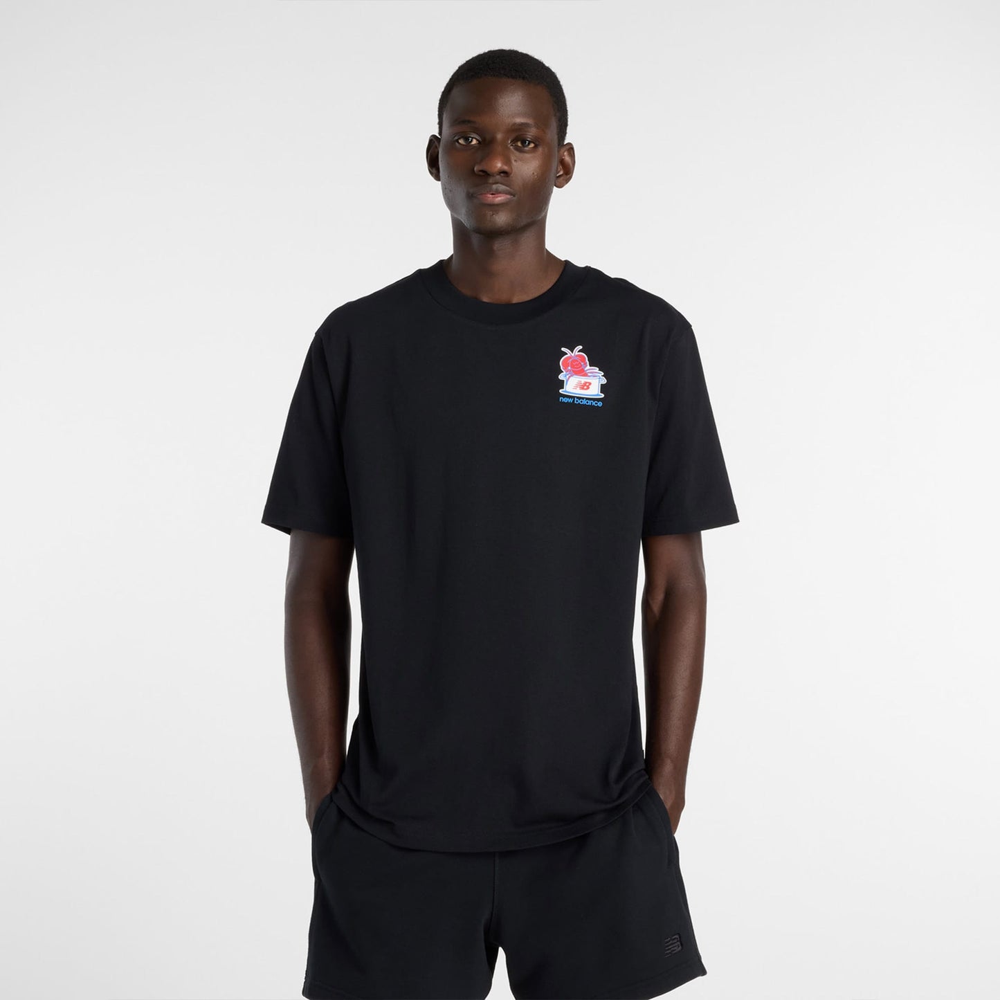 New Balance Lobster Roll Erkek Siyah T-shirt