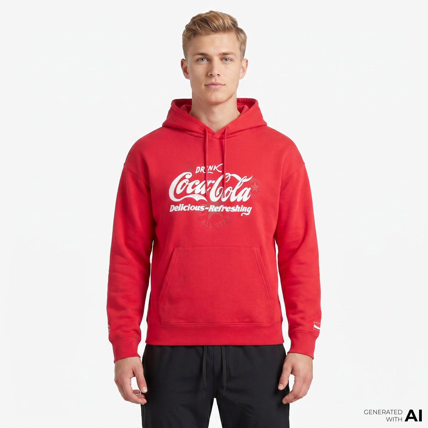 Converse X Coca-cola Erkek Kırmızı Hoodie