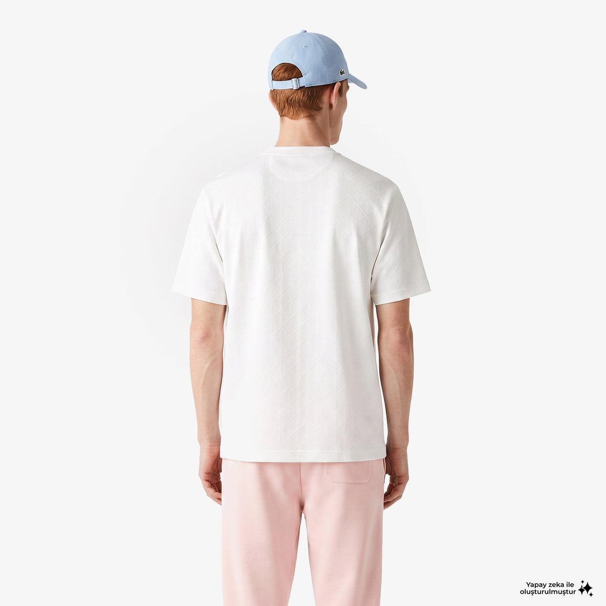 Lacoste Relaxed Fit Erkek Beyaz T-shirt