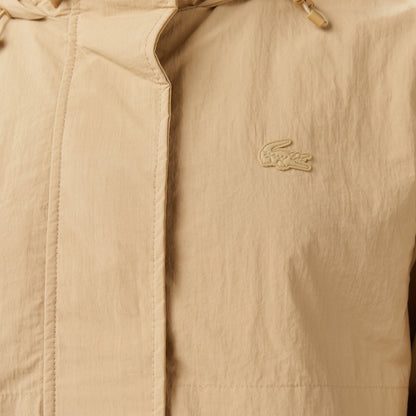 Lacoste Kadın Kapüşonlu Bej Mont