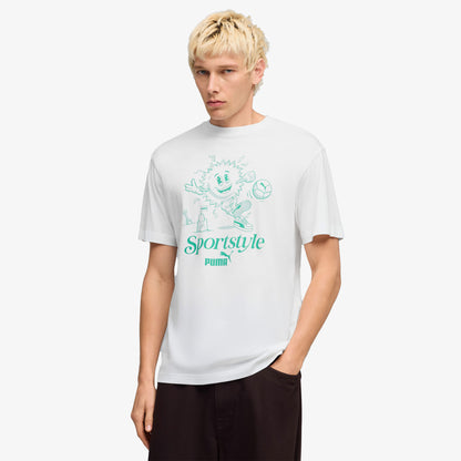 Puma Graphic Erkek Beyaz T-shirt