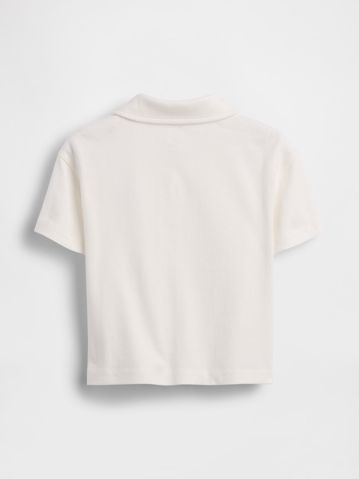 Beyaz Boxy Polo T-shirt