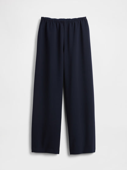 Lacivert Easy Wide-leg Pantolon
