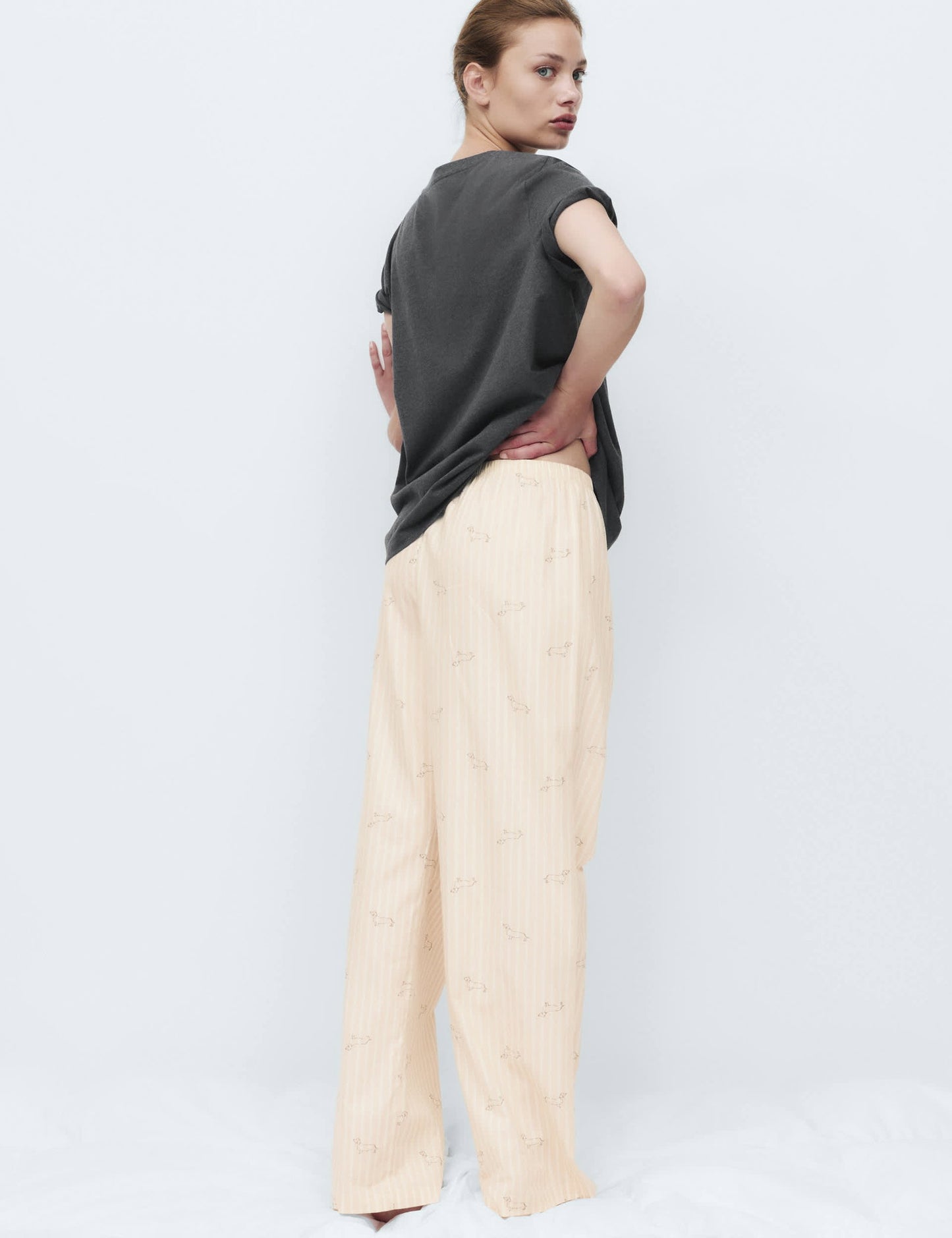 Desenli Pijama Takımı