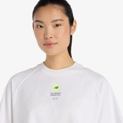 New Balance Vortex Performance Kadın Beyaz T-shirt