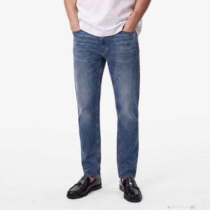 Calvin Klein Classic Taper Blue Erkek Mavi Jean