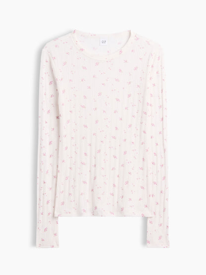 Açık Pembe Essential Fitiili Pointelle T-shirt