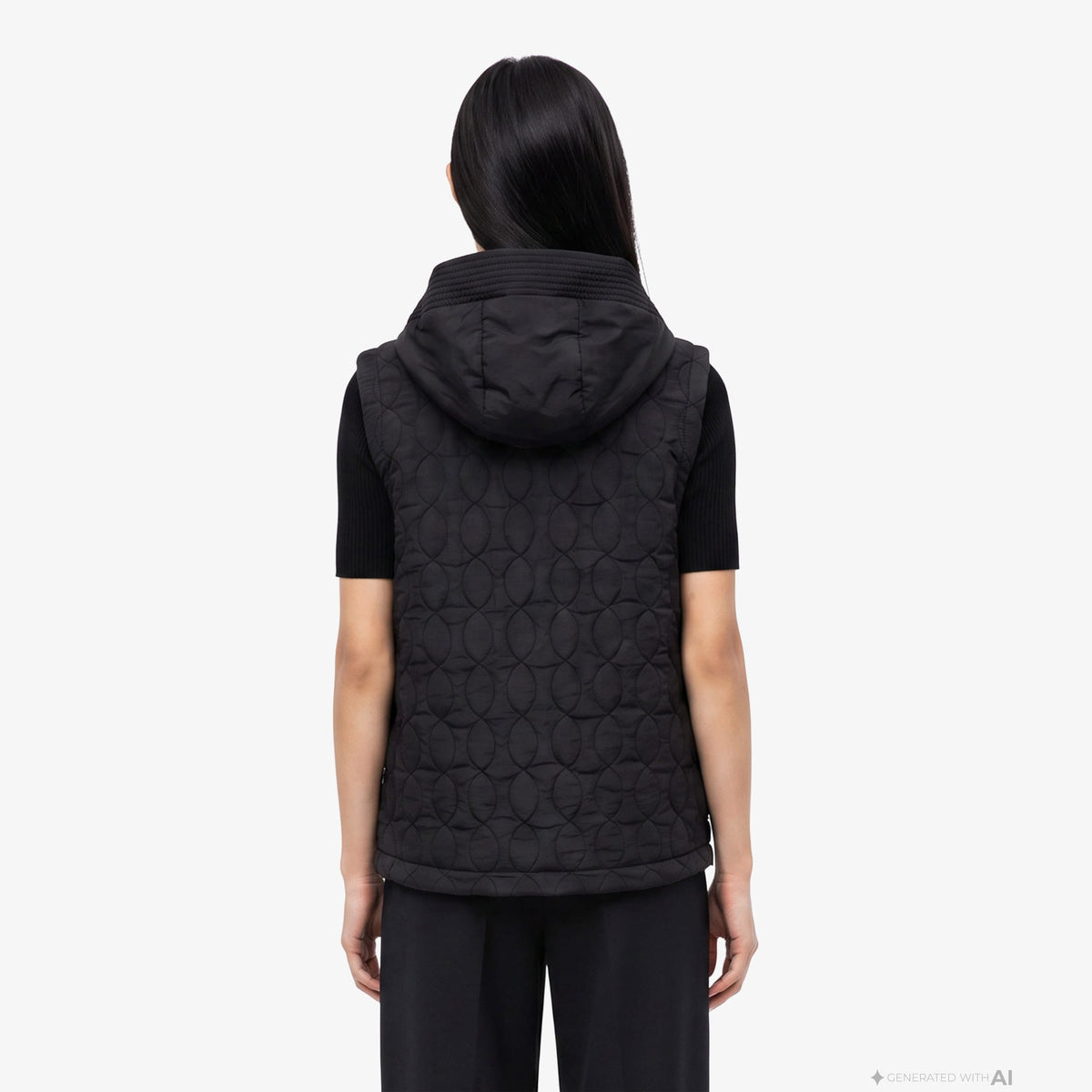Lacoste Regular Fit Kadın Siyah Yelek