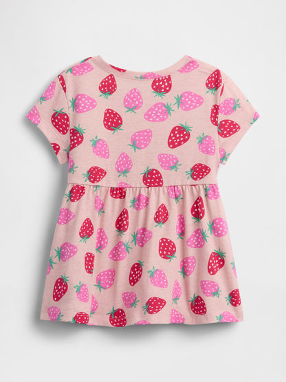 Pembe Mix & Match Babydoll Tunik Elbise