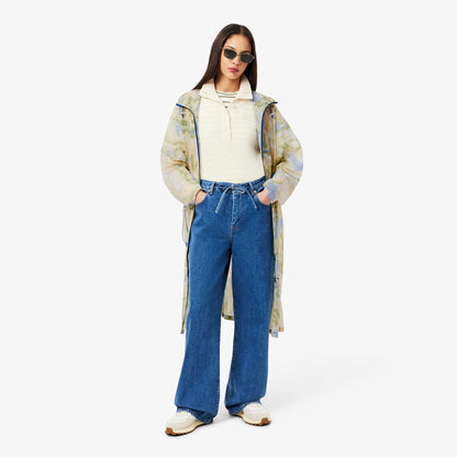 Lacoste Kadın Oversize Fit Kapüşonlu Renkli Mont