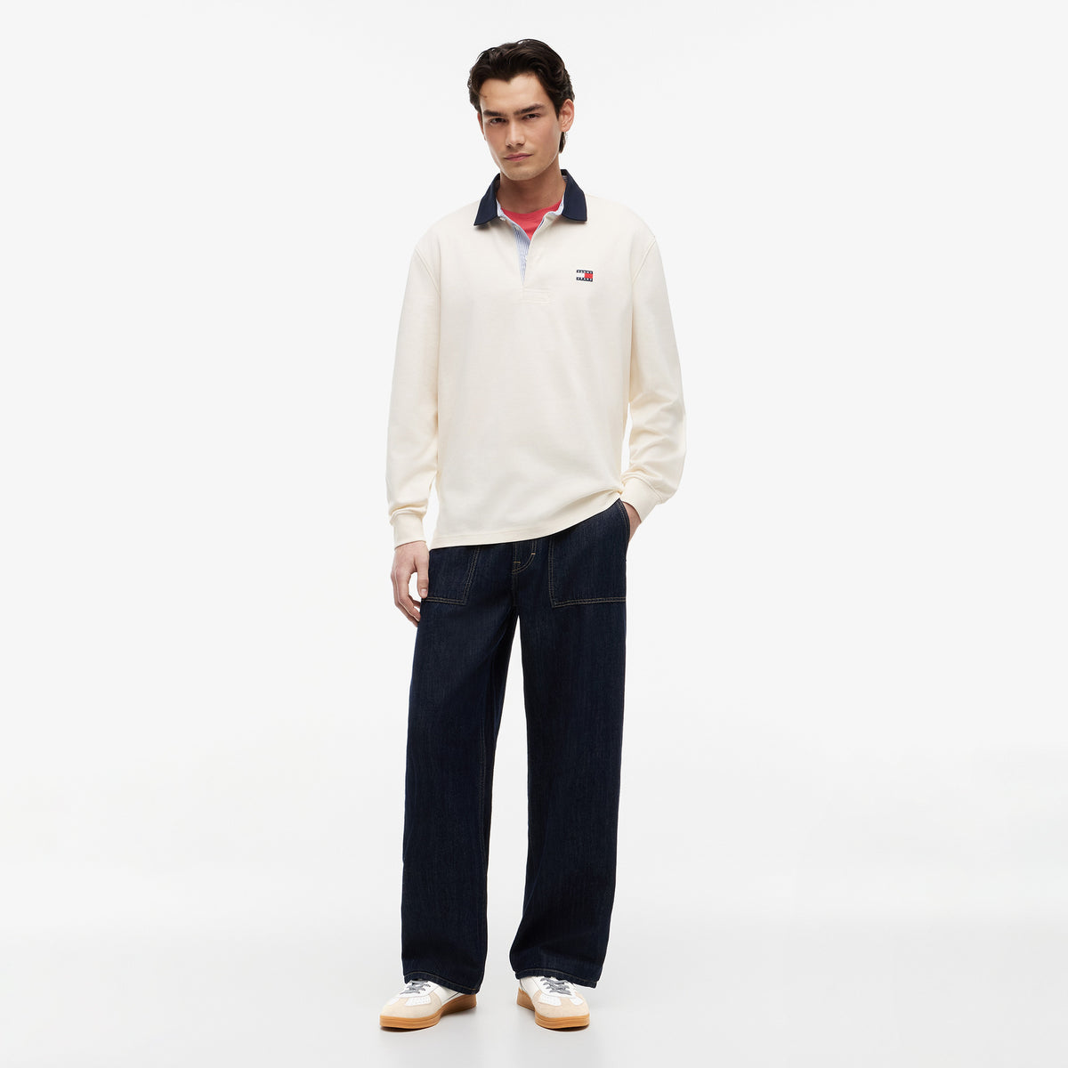 Tommy Hilfiger The Greenwich Edge Leather Erkek Bej Spor Ayakkabı