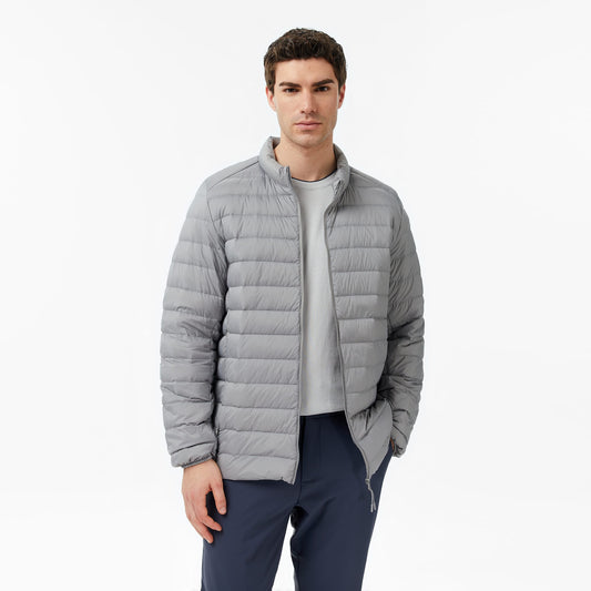Nautica Erkek Gri Regular Fit Dik Yaka Su Itici Kaz Tüyü Mont