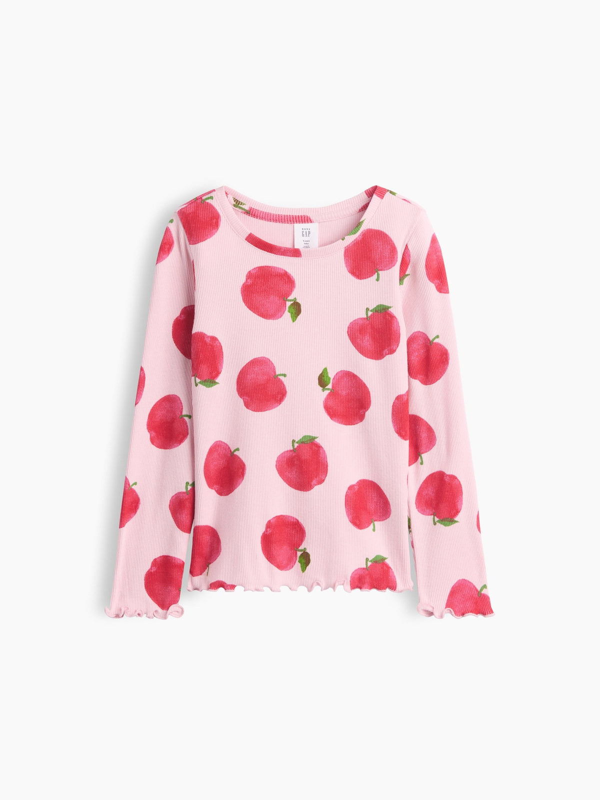 Pembe Fitilli Bisiklet Yaka T-shirt