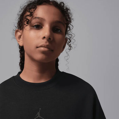 Jordan Perform Sport Dri Fit Crew Çocuk Siyah Eşofman Üstü