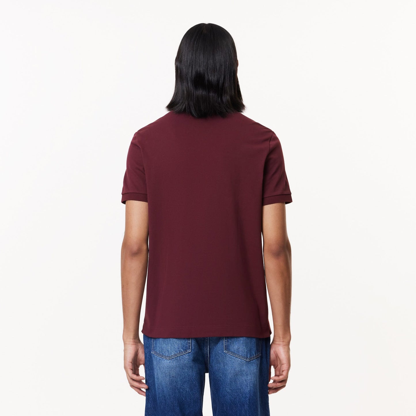 Lacoste Paris erkek Regular Fit Bordo Polo