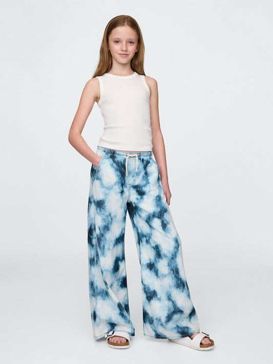 Mavi Kids Ultrasoft Denim Tie-dye Kolay Baggy Pantolon