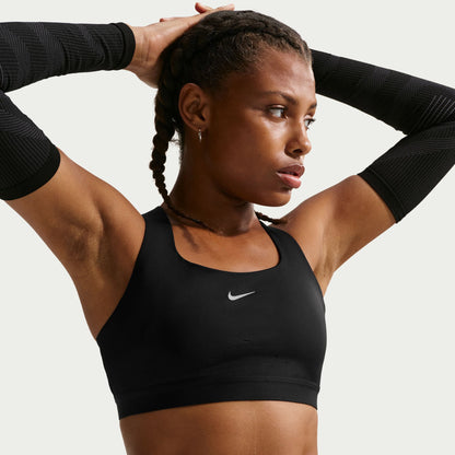 Nike Swift Yüksek Destekli Hafif Astarlı Kadın Siyah Bra