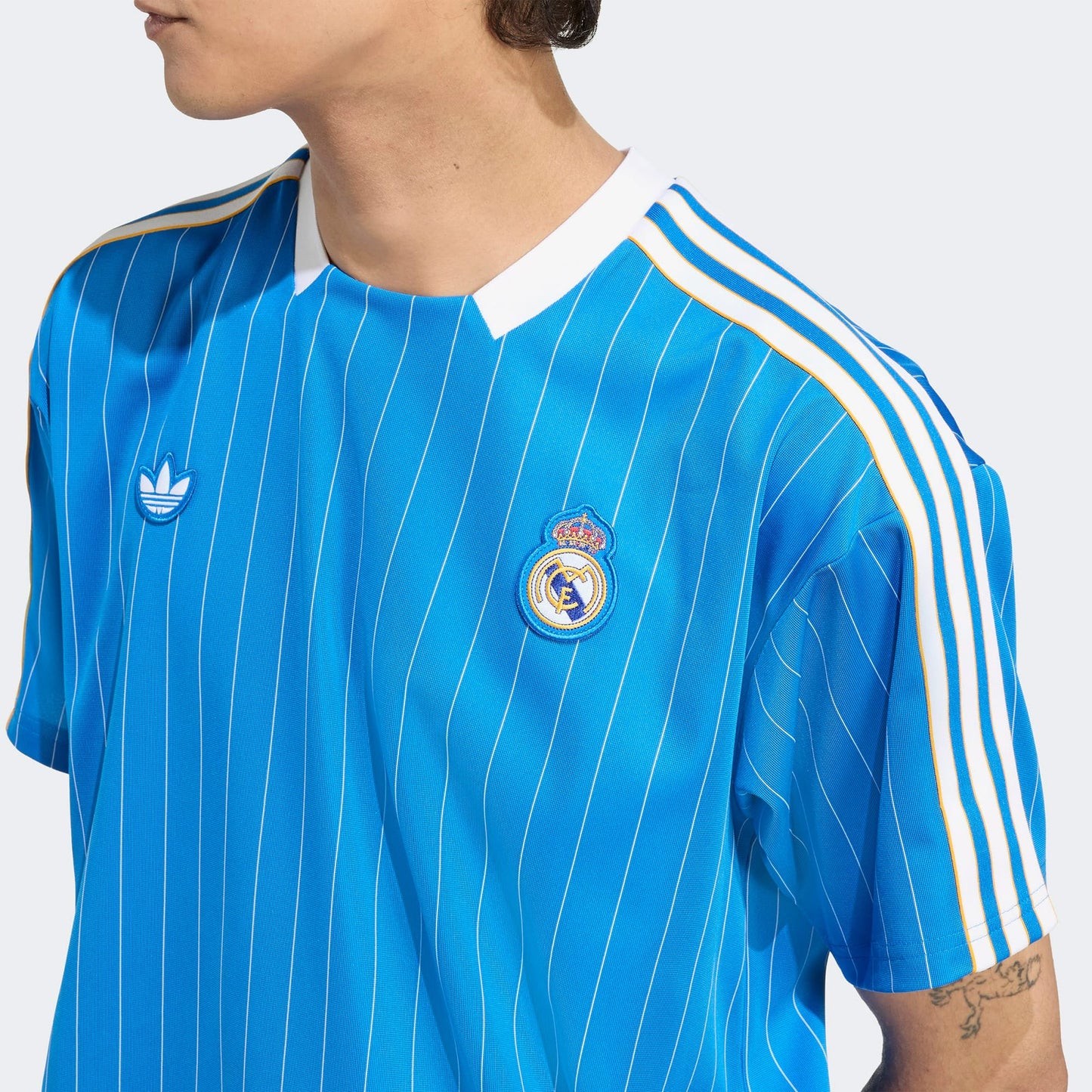 Adidas Real Madrid Terrace Icons Erkek Mavi Forma