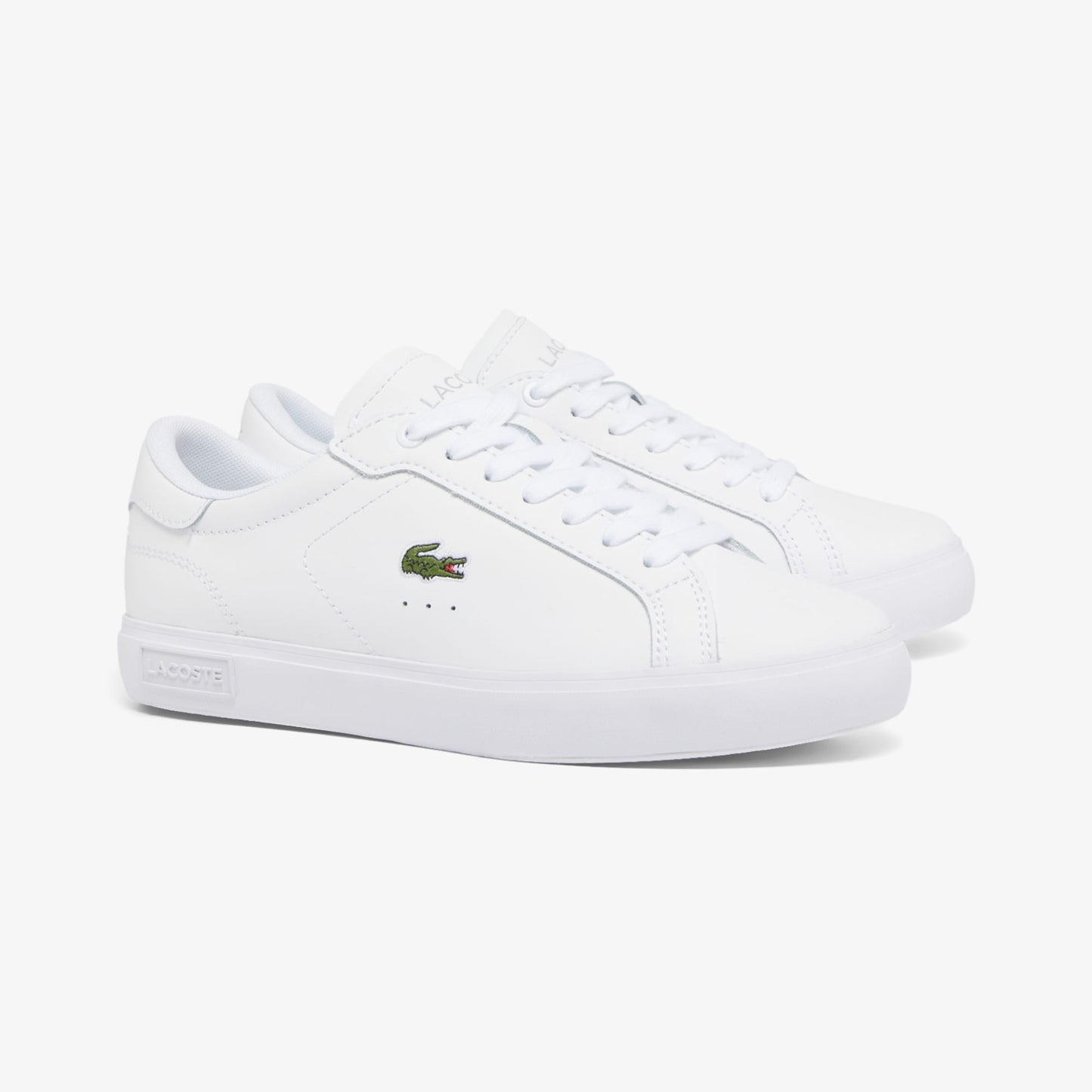Lacoste Powercourt Leather Kadın Beyaz Sneaker