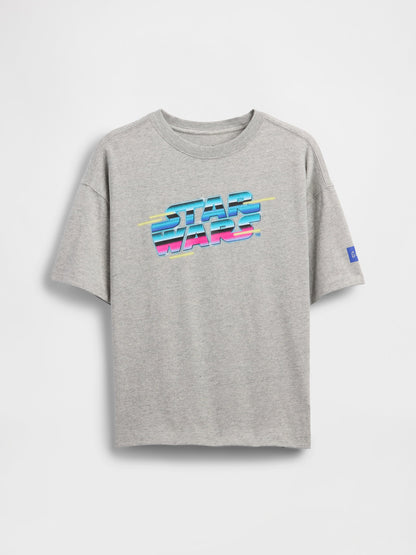 Gri Star Wars Grafik T-shirt