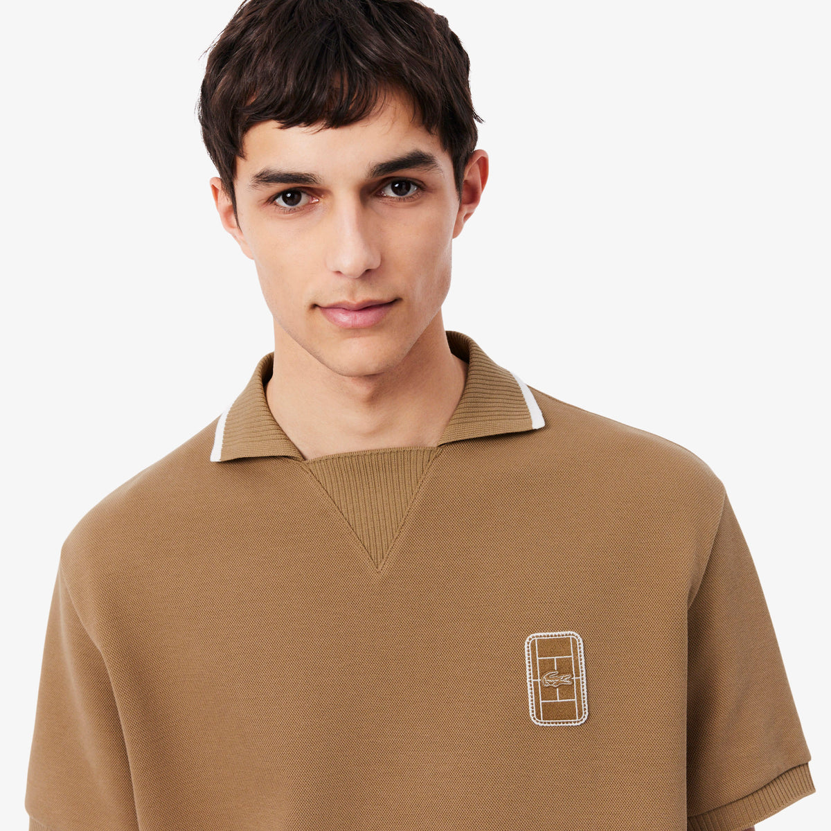 Lacoste Erkek Loose Fit Kahverengi Polo
