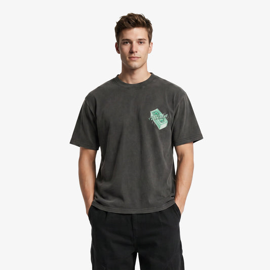 Market Call My Plug Erkek Siyah T-shirt