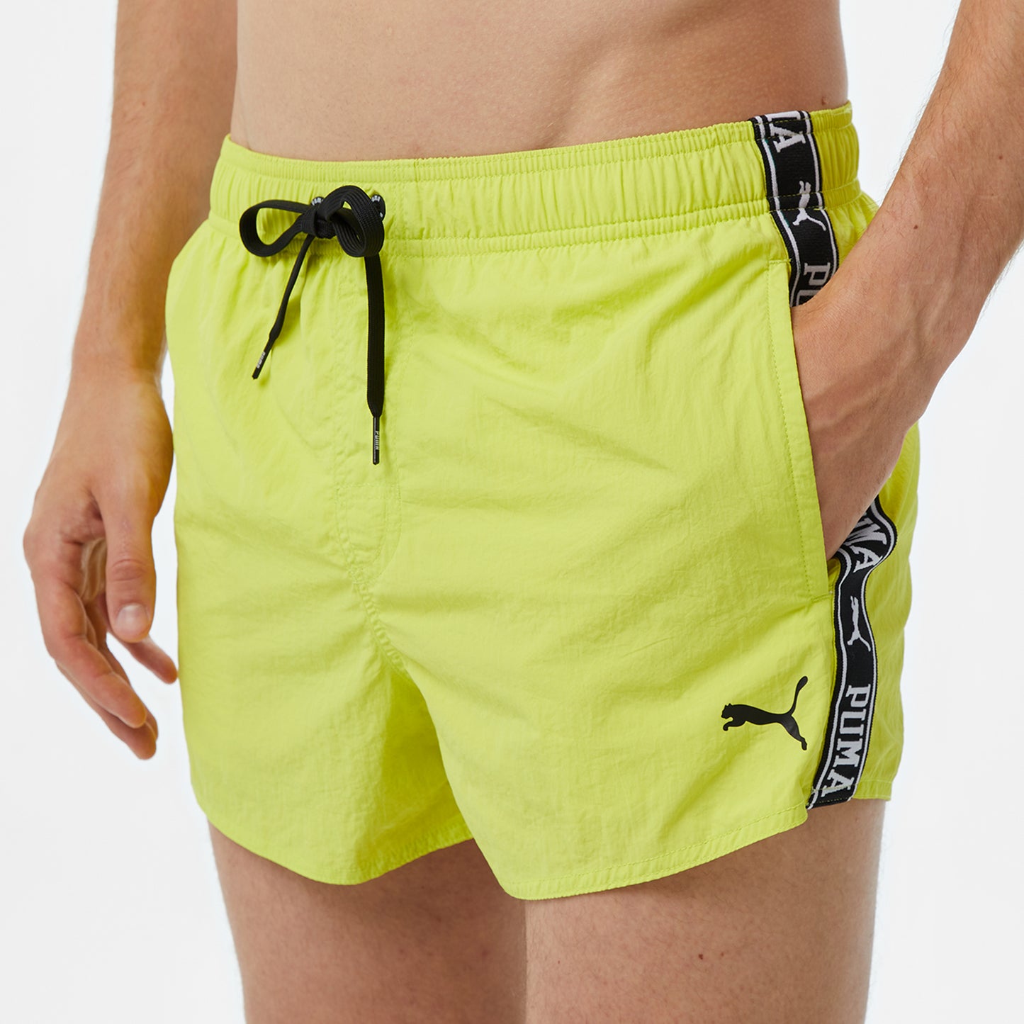 Puma Swim Crinkle Erkek Sarı Mayo