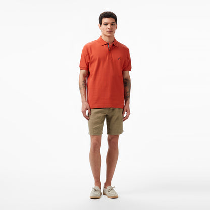 Nautica Erkek Kırmızı Classic Fit Kısa Kollu Polo Yaka T-shirt