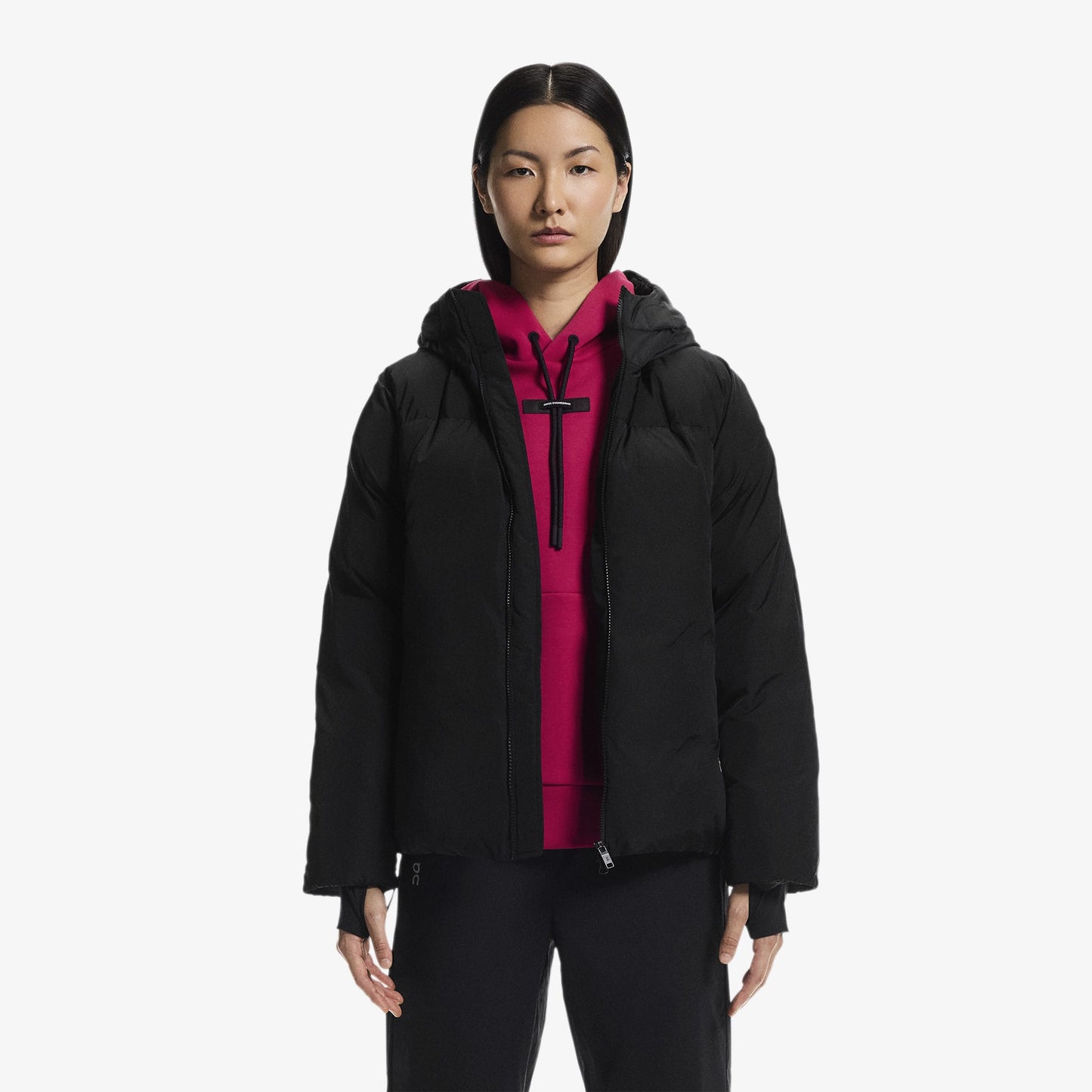 On All-day Puffer Kadın Siyah Ceket
