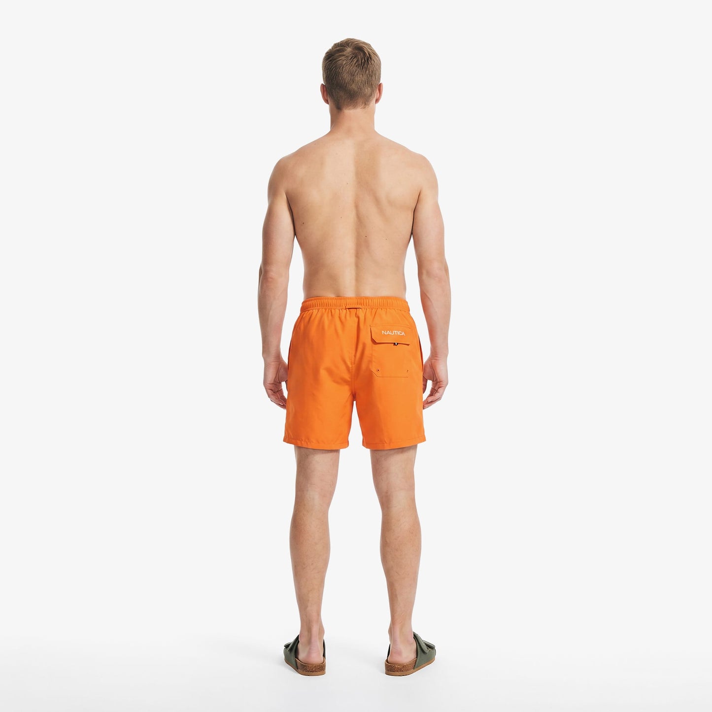 Nautica Regular Fit Erkek Turuncu Deniz Şortu