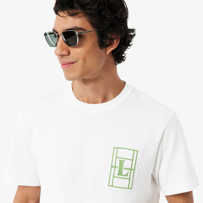 Lacoste Classic Fit Erkek Beyaz T-shirt
