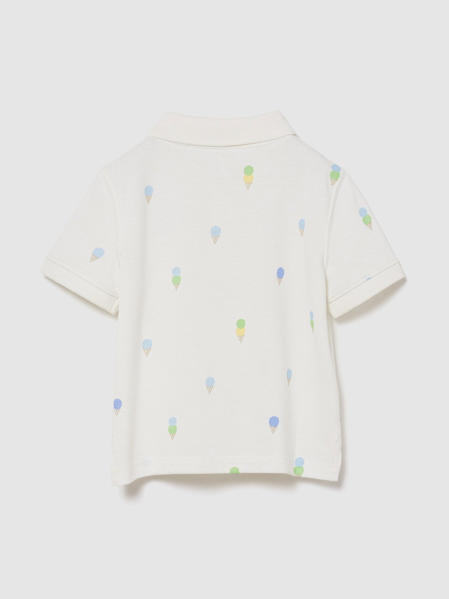 Beyaz Pique Polo T-shirt