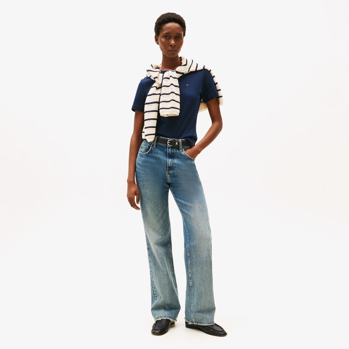 Tommy Hilfiger Cody Kadın Lacivert T-shirt