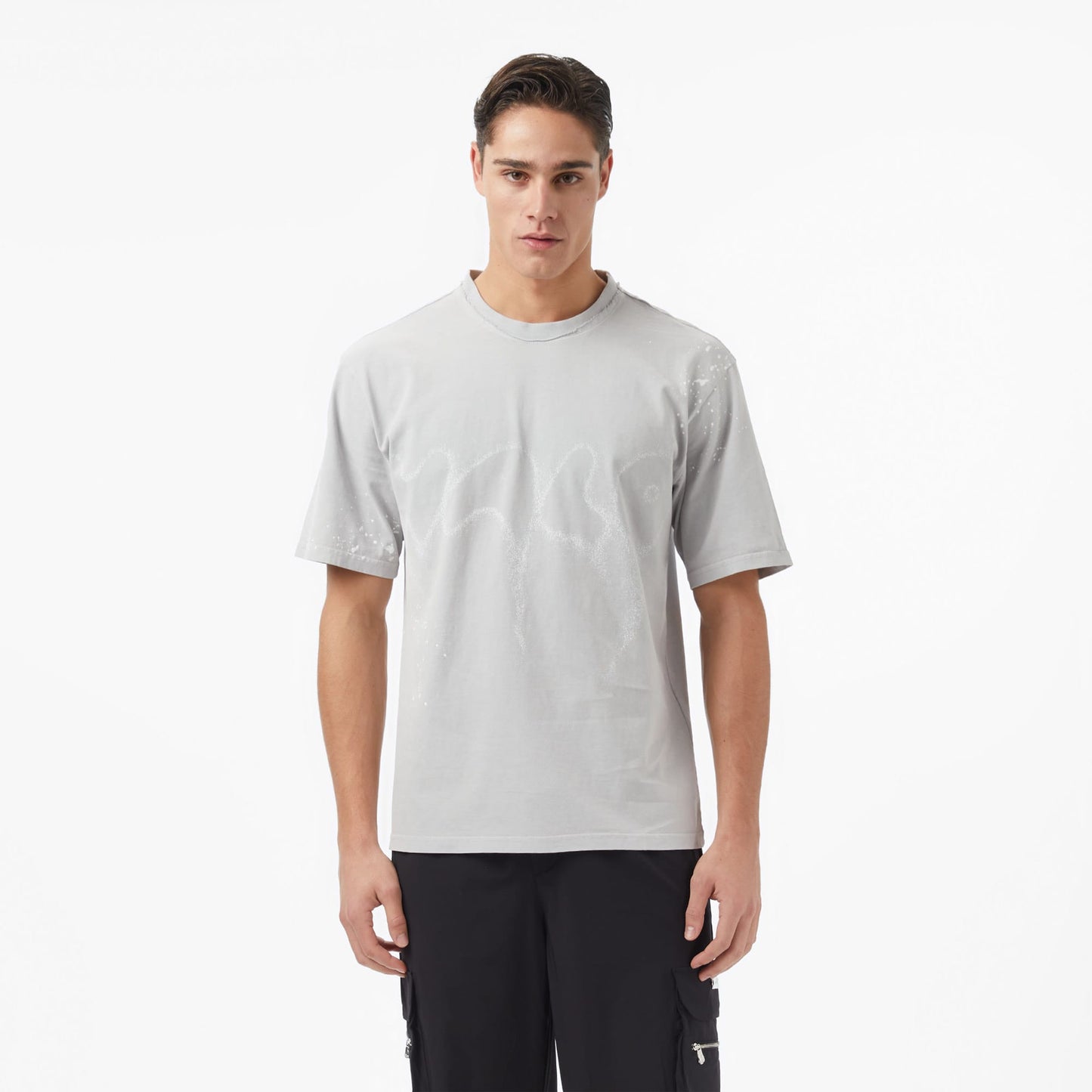 Les Benjamins Essentials Relaxed Fit Erkek Mor T-shirt
