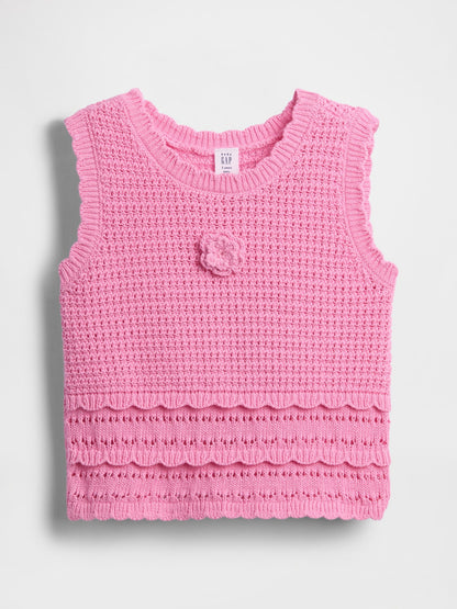 Pembe Crochet Askılı Üst