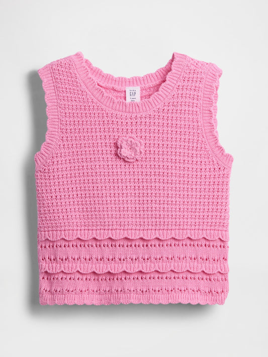 Pembe Crochet Askılı Üst