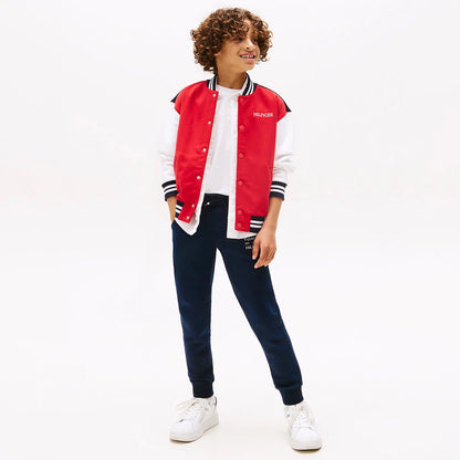 Tommy Hilfiger Cuffed Leg Logo Çocuk Lacivert Eşofman Altı