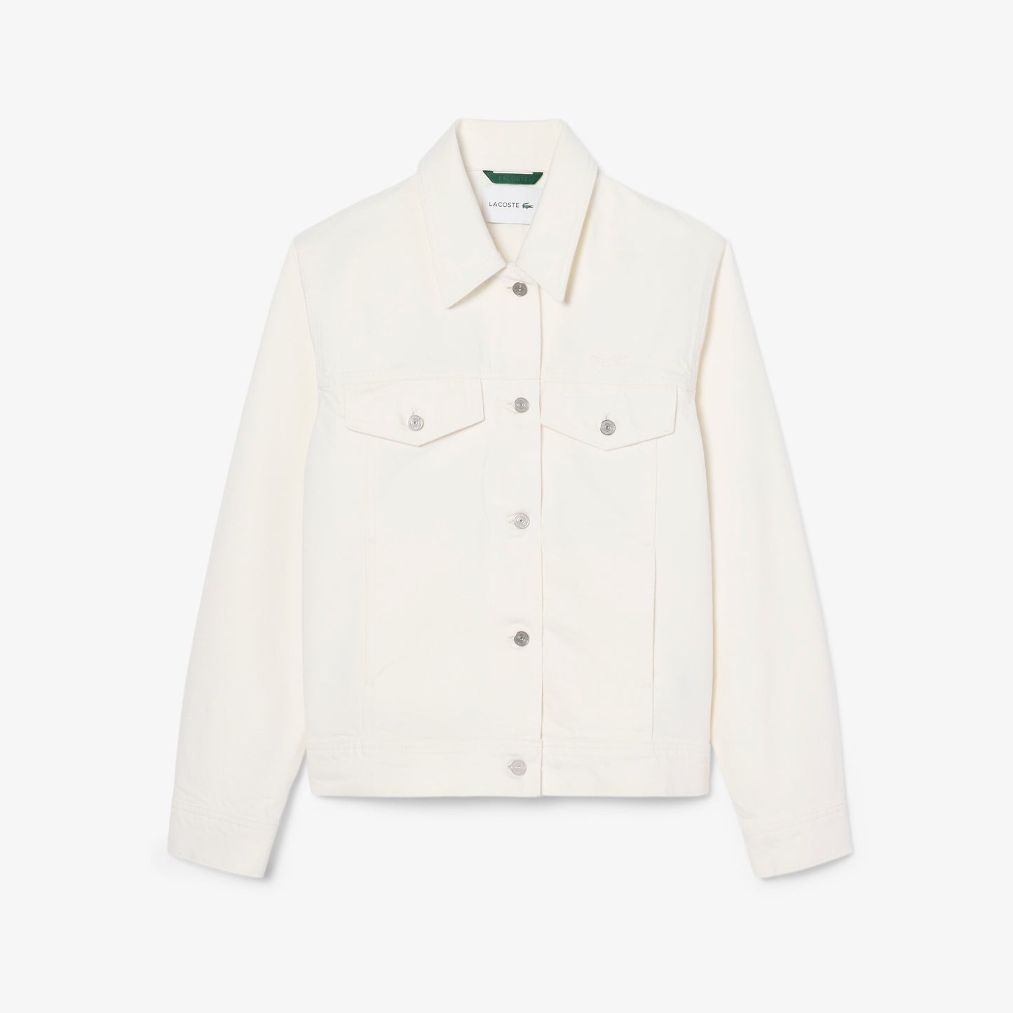 Lacoste Kadın Denim Beyaz Ceket