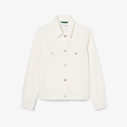 Lacoste Kadın Denim Beyaz Ceket