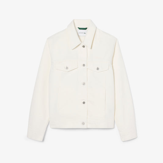 Lacoste Kadın Denim Beyaz Ceket