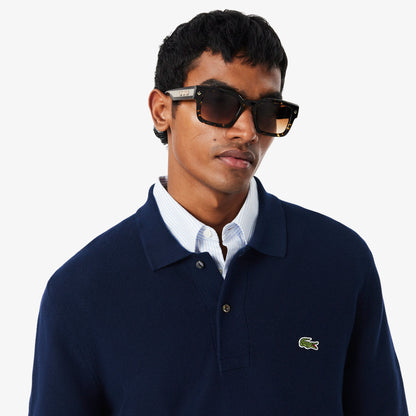 Lacoste Classic Fit Erkek Lacivert Kazak